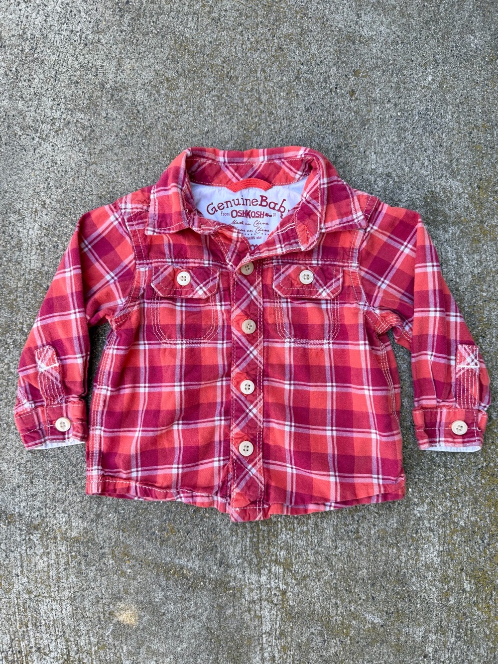 OshKosh B’Gosh Genuine Baby Boys Plaid Shirt
